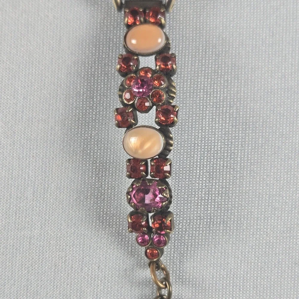 Marcy DeMarco La Contessa Bracelet Watch‎ Rhinestone Vintage Whimsical Jewelry